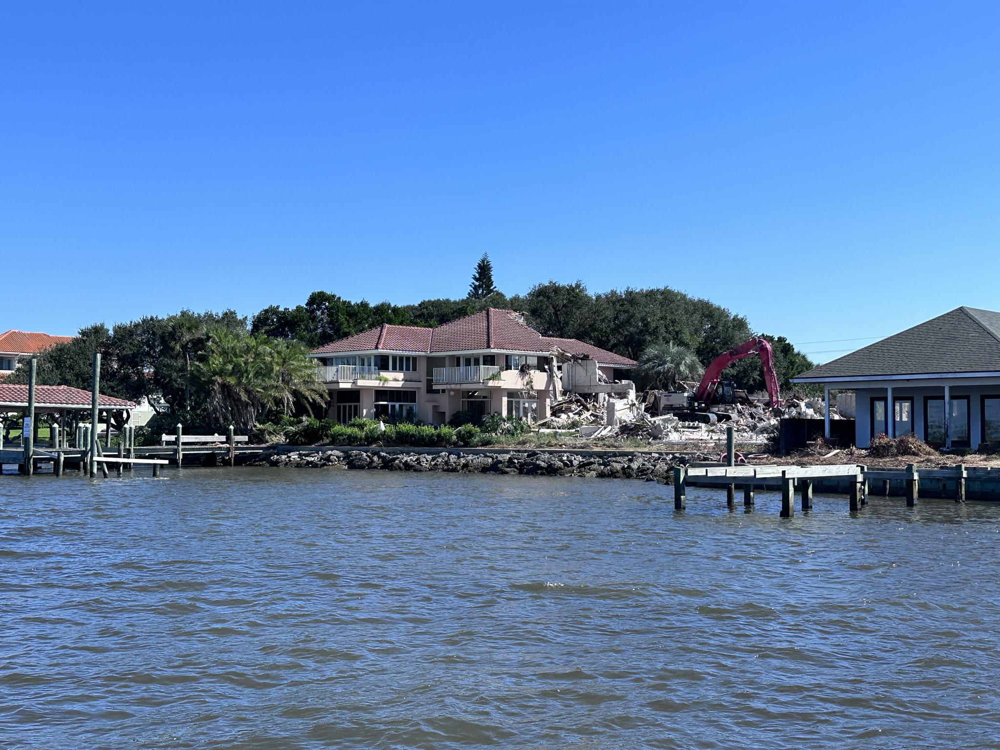 Demolition on existing homes is happening the week of Oct 10-17t, 2022. Making room for your new luxury home by REX TIBBS. NSB Homes