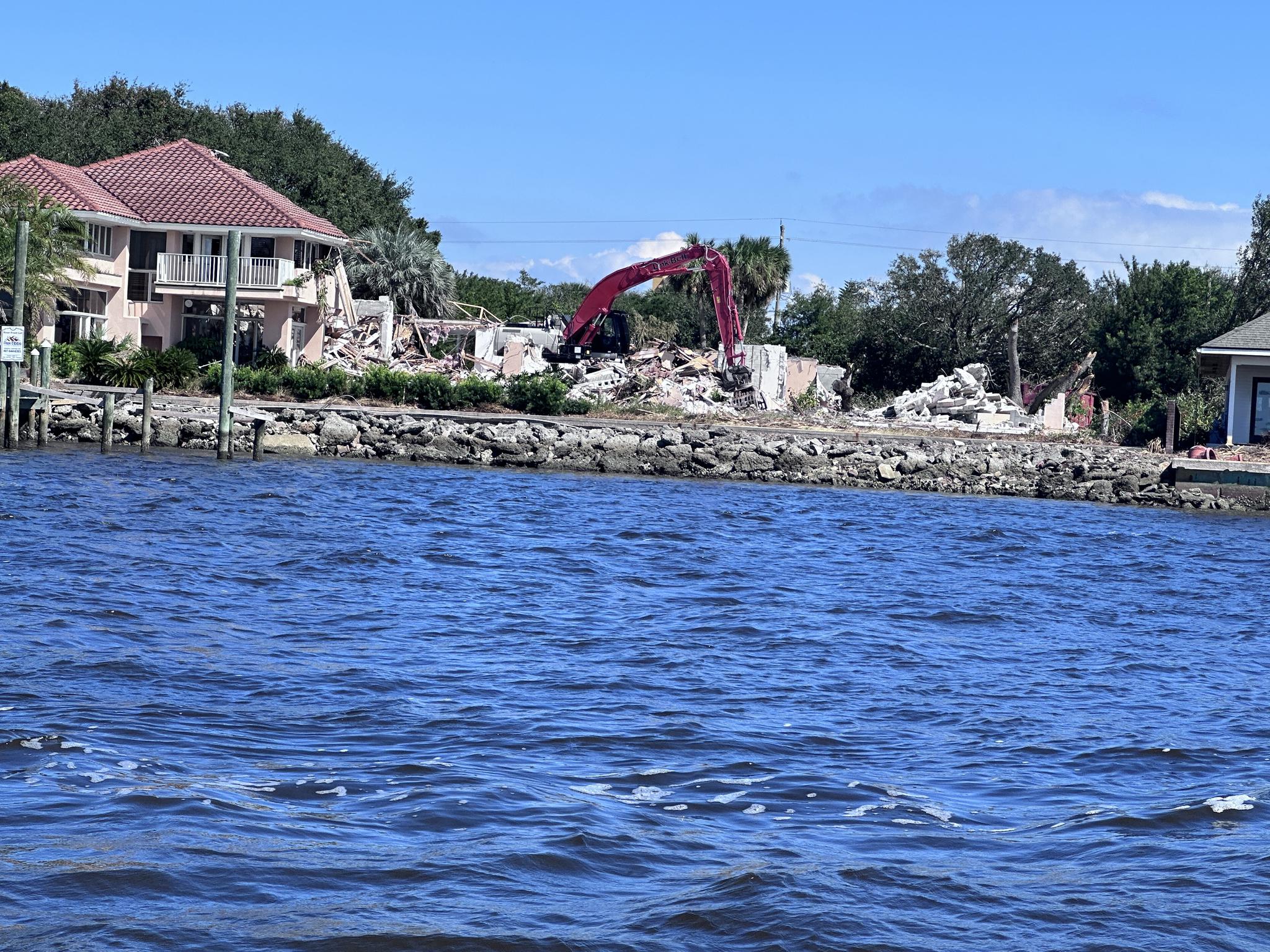 Demolition on existing homes is happening the week of Oct 10-17t, 2022. Making room for your new luxury home by REX TIBBS. NSB Homes